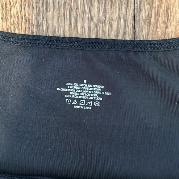 Long sleeve, double lined, square neck body suit - Picture 2 of 4